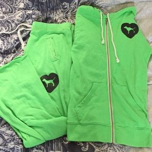 Sweats and hoodie PINK set